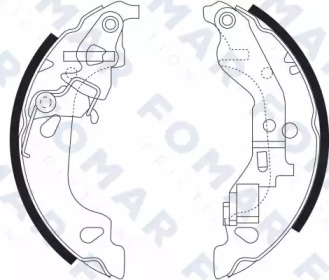 Комлект тормозных накладок FOMAR Friction FO 9060